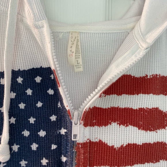 AMERICAN FLAG HOODIE - Picture 3 of 5